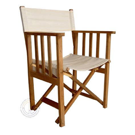 Pair of directors chairs & foldable table. Hollywood Teak Outdoor Director Folding Arm Chair - CV ...