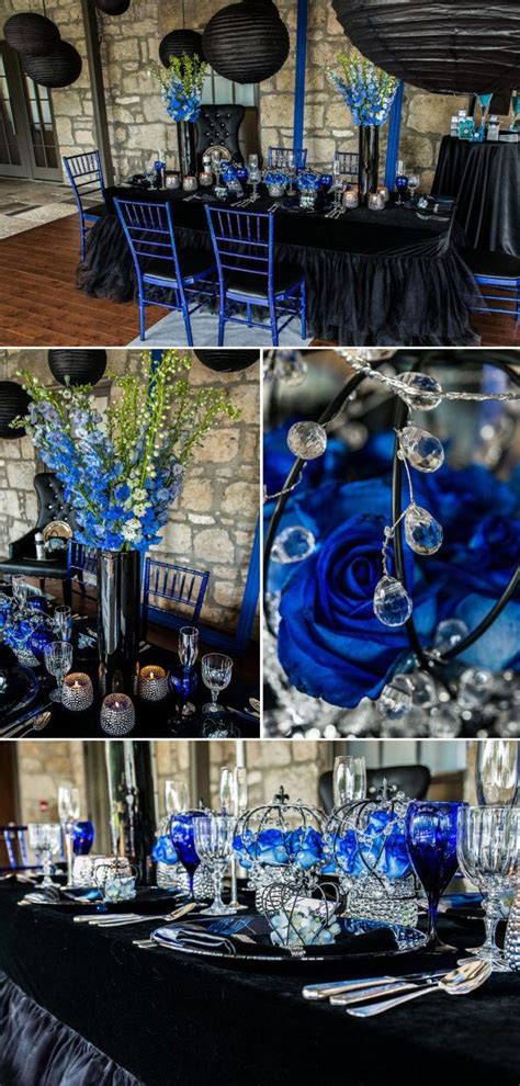 Royal Blue And Black Wedding Decorations Uk Blue