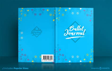 Floral Bullet Journal Book Cover Design Vector Download