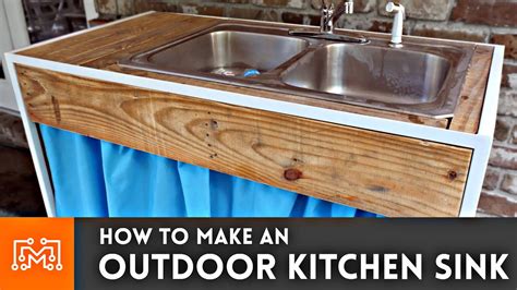 A bucket (1), a french drain/ dry well (2), lift station (3), drain hooked into a sewer (4). Outdoor Kitchen Sink // Woodworking, Metalworking, Sewing ...