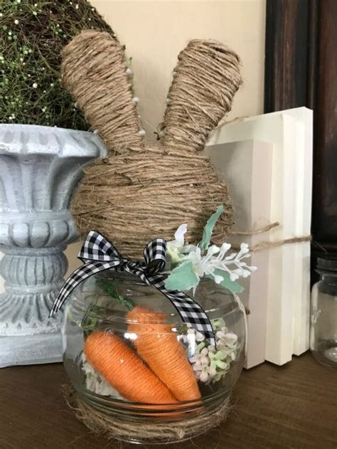 How To Make A Dollar Tree Bunny Cloche Diy Easter Decorations Dollar