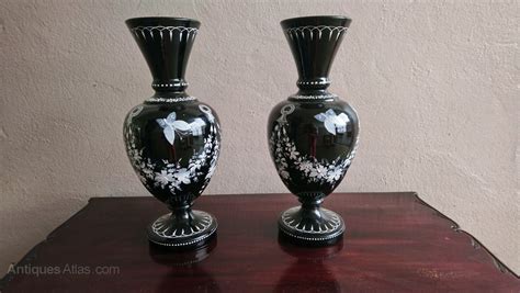 Antiques Atlas A Pair Of Victorian Black Amethyst Glass