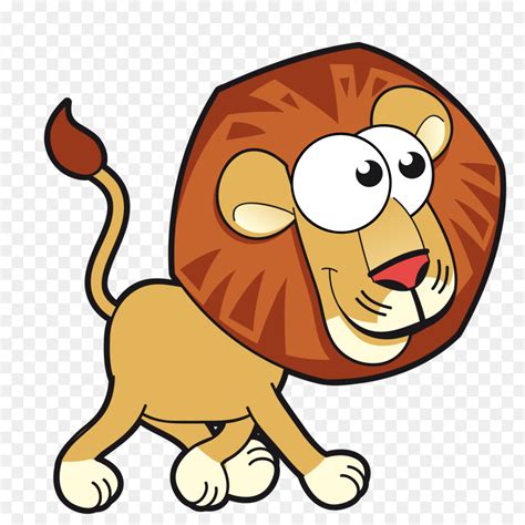 Singa Kartu Hewan Kartun Kartun Gambar Png