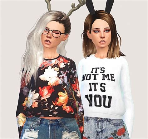 Cropped Sweatshirt At Puresims Sims 4 Updates