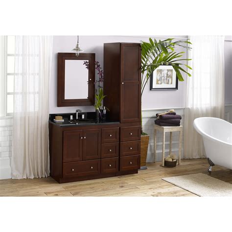 We offer high quality luxury glass bathroom vanity units for your bathroom. Ronbow Shaker 36-inch Bathroom Vanity Set in Dark Cherry ...