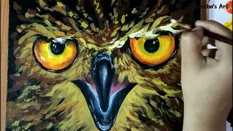 Easy Owl Painting On Canvas How To Paint How To Paint Birds Owl Youtube