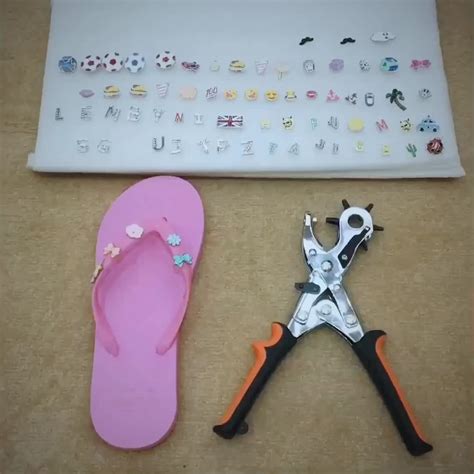 Hoe Sell Sandals Flip Flop Accessoriescrystal Letter Stud Charms For