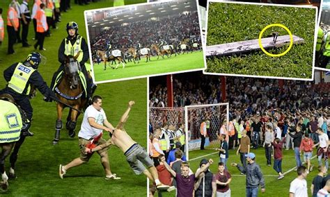 Bristol City 2 1 Bristol Rovers Police Clear Pitch As Rioters Clash