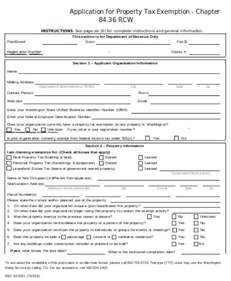 Free 10 Sample Tax Exemption Forms In Pdf Ms Word