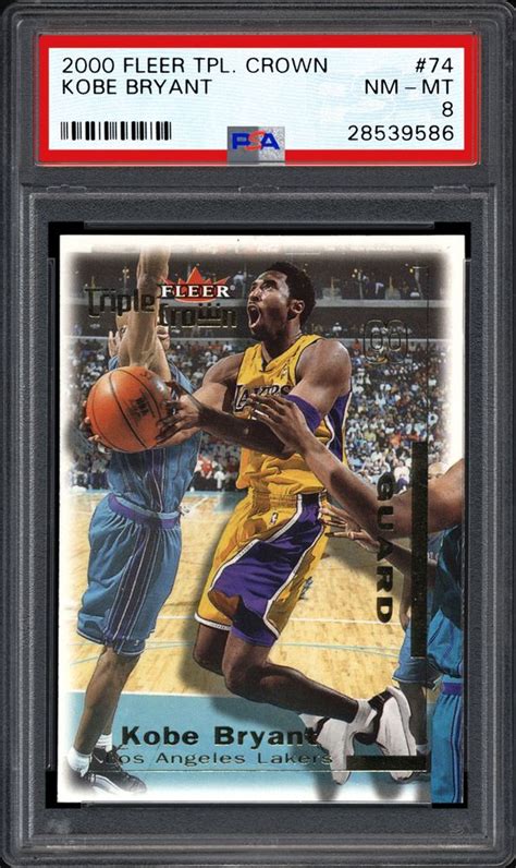 Ending jan 31 at 6:20pm pst 9d 19h. Auction Prices Realized Basketball Cards 2000 Fleer Triple Crown Kobe Bryant