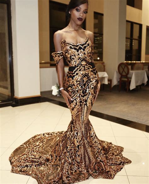 Black And Gold Haute Couture Evening Gown From The Darius
