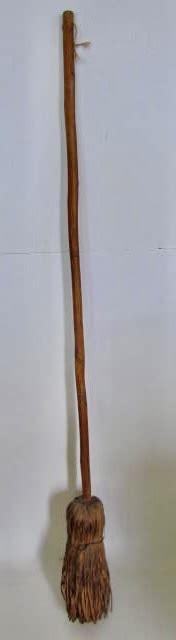 Unusually Tall 58 Inch Shaved Floor Broom Art Antiques Michigan