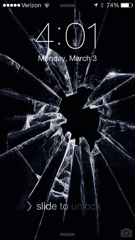 7 Broken Screen Wallpapers For Apple Iphone 5 6 And 7