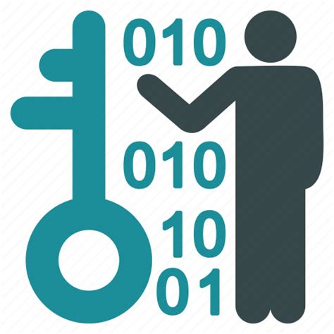 Access Binary Code Decode Key Password Security User Icon