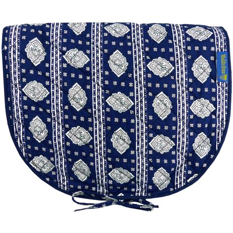 Amovible et réglable fermeture : Sac bandoulière Femme type Besace en tissu matelassé Bleu