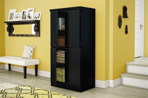 South Shore Tall 4 Door Storage Cabinet With Adjustable