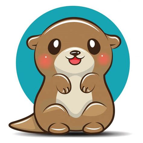 Freepik Create Great Designs Faster Otter Cartoon Cute Animal