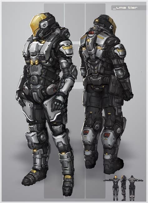 futuristic armor suit art 3d futuristic armor suit 2