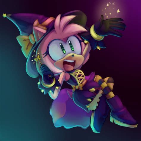 Amy The Witch Speedpaint By Cuteytcat Amy Rose Amy The Hedgehog