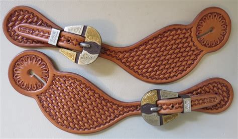 8623 New Handmade Ty Barton Spur Straps Don Rogers Buckles
