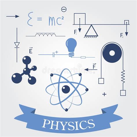 Symbols Of Physics Vector Illustration Physics Physics Ts