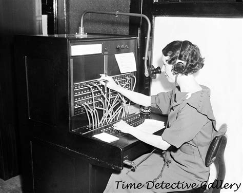 Switchboard Operator Western Electric Telephone Co 1935 Vintage