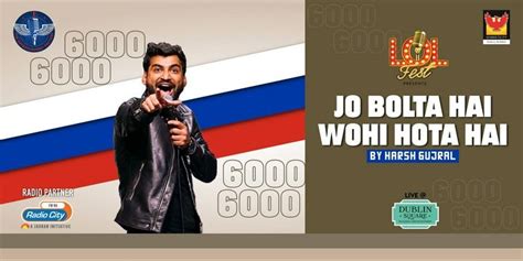 Jo Bolta Hai Wohi Hota Hai By Harsh Gujral Mumbai Comedy Shows Mumbai BookMyShow