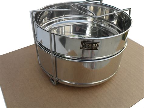 Are you worried for the extra pressure that may generate inside your cooking appliance? Stackable Stainless Steel Pressure Cooker Steamer Insert ...