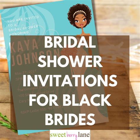 African American Wedding Shower Invitations In 2021 Wedding Shower