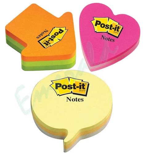Post It Note Shaped Sticky Notes Arrow Heart Or Speech Same Day