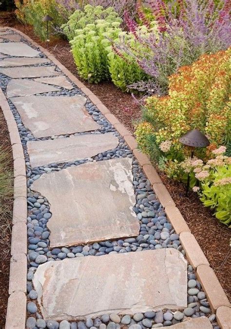 32 Natural And Creative Stone Garden Path Ideas Walkway Landscaping