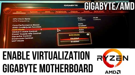 Enable Virtualization In Gigabyte Motherboard Amd Processors Enable
