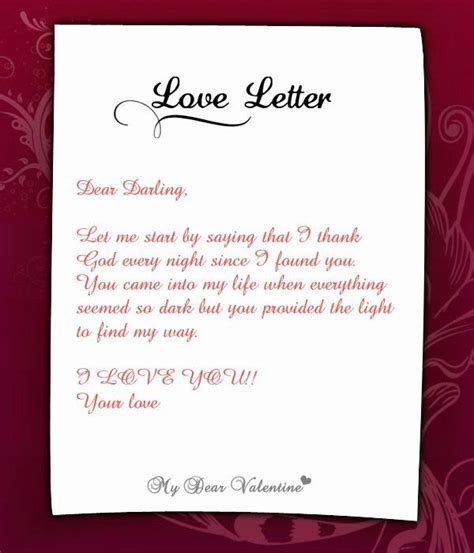 Romantic Love Letters For Her Awesome Wonderful Letter For Her Love