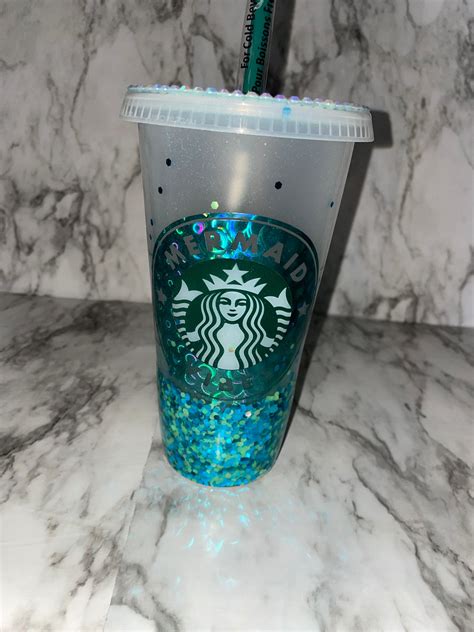 Mermaid Vibes Starbucks Tumbler Etsy