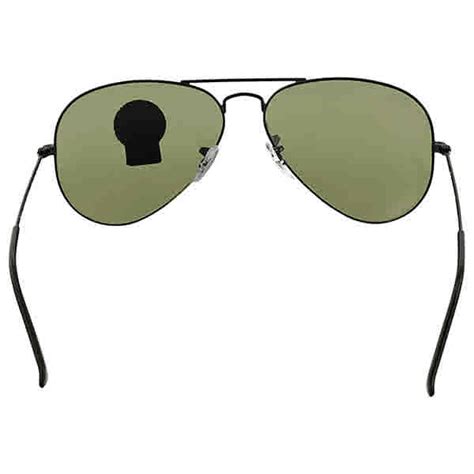 Ray Ban Aviator Black Green Sunglasses Rb3025 L2823 Rb3025 L2823 58 14 805289628231 Ebay