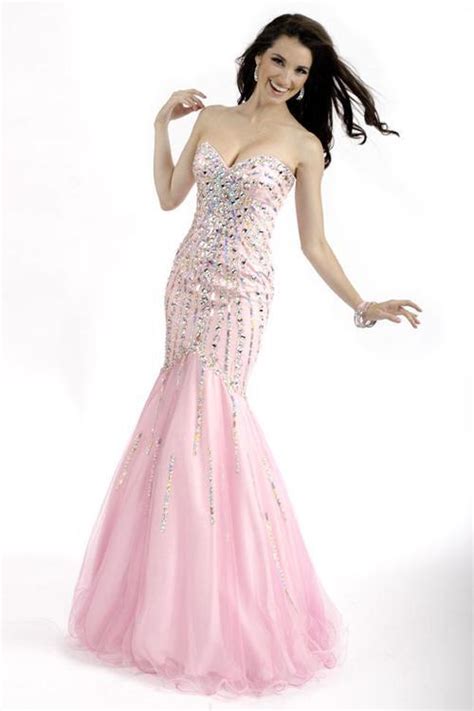 Pink Mermaid Prom Dresses 2015 Graduation Dress Vestido De Formatura
