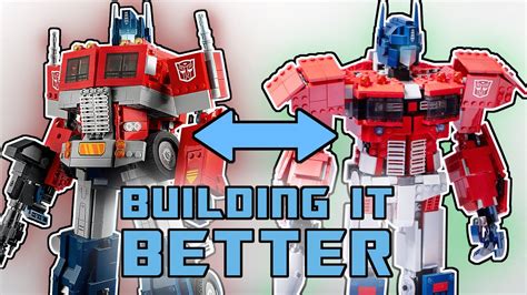 Build A Better Lego Optimus Prime With Just Pieces From The Set Youtube