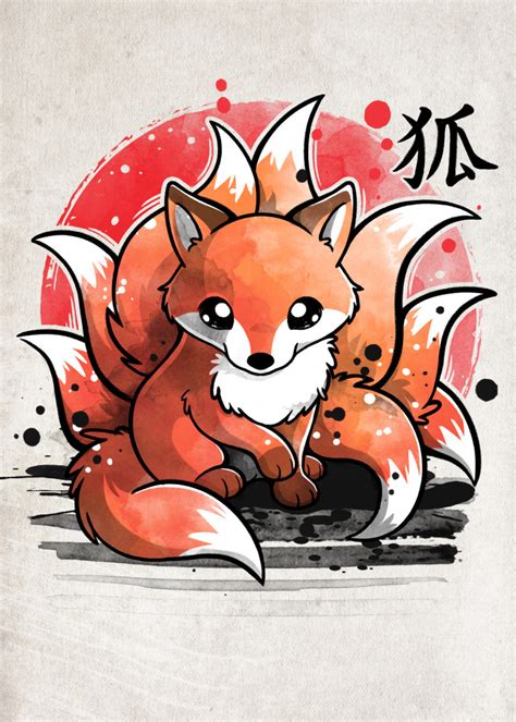 Drawing Nine Tailed Fox Baby Fallinlovewithmybestfried