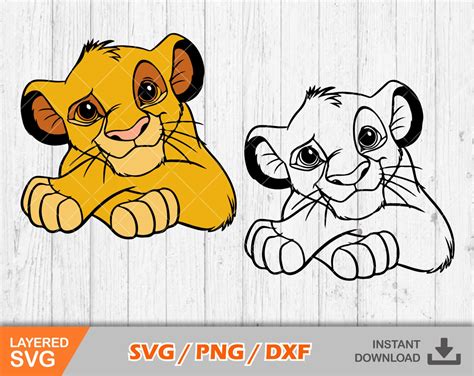 Lion King Simba Clipart Simba Svg Cut Files For Cricut Etsy