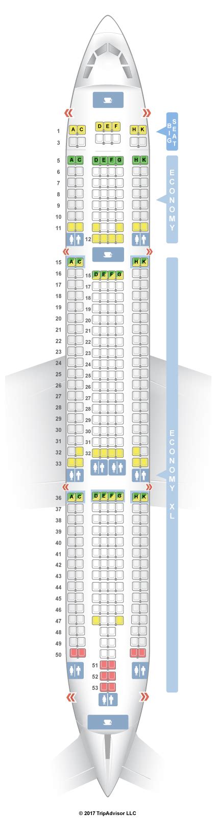 Seatguru Seat Map Wow Air Airbus A330 300 333 V2