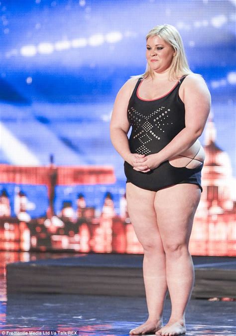 Britains Got Talent Pole Dancer Emma Haslam Lands Plus Size Modelling Gig Daily Mail Online