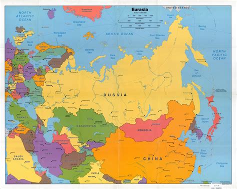 Large Scale Political Map Of Eurasia 2006 Other Maps
