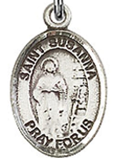 St Susanna 50 Oval Sterling Silver Side Medal Sisters Of Carmel