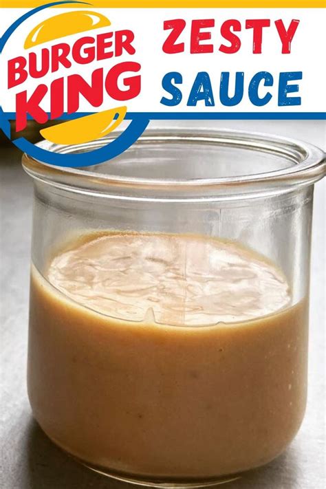 Homemade Burger King Zesty Sauce Recipe Zesty Sauce Burger King