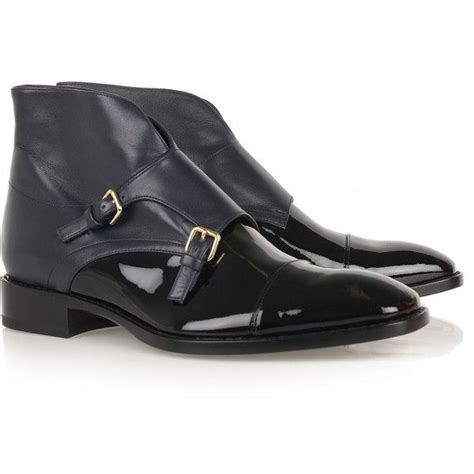 Jil Sander Leather Monk Strap Ankle Boots 609 Liked On Polyvore Jil