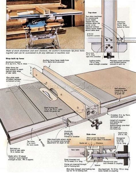 8 Simple Diy Table Saw Fence Plans You Can Build In Less 1 Hour