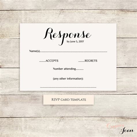 Printable Rsvp Cards Customize And Print