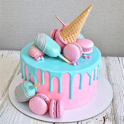 las más lindas tortas con la temática de helados todo bonito