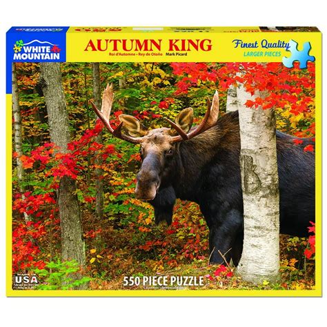 White Mountain Puzzles Autumn King 550 Piece Jigsaw Puzzle Walmart