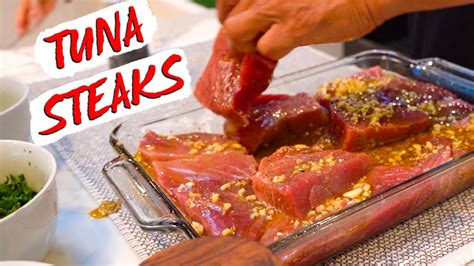 How to Cook Tuna Steaks | Stoked On Fishing - YouTube